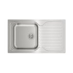 Teka Classic 1C 1E Évier Rectangulaire Inox 500mm x 860mm x 190mm