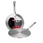 Induktionsadapter Ibili 703724 Edelstahl 24 cm Schutzplatte Induktionskochfeld