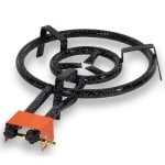 Paellero Gas Vitrokitchen QP501B 50cm 14100W 2 Aros Quemador con 3 Patas Negro Naranja Paellero Gas Vitrokitchen QP501B 50cm 14100W 2 Aros Quemador con 3 Patas Negro Naranja