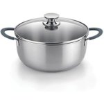 Cacerola BRA Master Acero Inoxidable 16 cm Mango Ergonómico y Tapadera