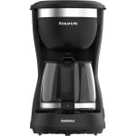 Cafetera de goteo Taurus Verona 6 600W 6 tazas placa calefactora filtro permanente cristal compacta negra