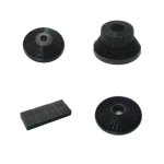 Filtro de carbón activado para campana extractora Teka 61801345 D9C Integra negro