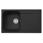 Lavabo sobre-encimera Mepamsa 114.0530.420 Retangular Negro 365x420 mm 1 seno