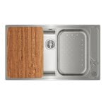 Fregadero Teka Bahia 1C Plus Inoxidable Rectangular 1 Cubeta 86x50 cm Mueble 90