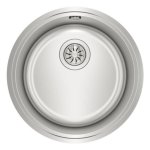 Sumidero Teka BE Ø390 Acero Inoxidable Bajo Encimera Redondo 1 Seno 180 mm