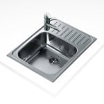 Teka Classic 1C Évier Encastré Rectangulaire Acier Inoxydable 1 Bac 406 x 406 mm