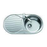 Évier Teka DR 80 1C 1E Acier Inoxydable 45cm Circular avec Égouttoir