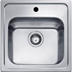 Fregadero Teka Eline 1C Acero Inoxidable 1 Cubeta 50cm Profundidad 180mm Sobremueble
