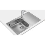 Teka Universe 50 T-XP 1C 1E Max Évier Cuisine Encastré Acier Inoxydable avec Écope