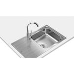 Évier Teka Universe 50 T-XP Acier Inoxydable Réversible 50 cm 1 Cuve
