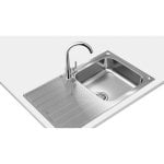 Teka Universe 50 T-XP 1C 1E Évier en Acier Inoxydable Rectangulaire 50 cm