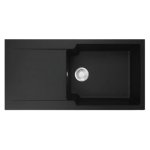 Lavabo a incasso Mepamsa Kite 105 1C 1E Nero Rettangolare 1000x500 mm