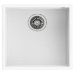 Fregadero Teka Square 40.40 TG Tegranite+ 1 Cubeta Blanc 440x440 mm