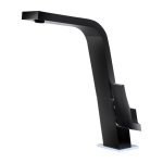 Grifo de cozinha Teka IC 915 Black Monomando Caño Alto Plano Giratório 30,2 cm Preto