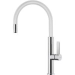 Rubinetto da Cucina Teka TOP FOT 995 Bianco Cano Retrattile Installazione Easy Fix Leva 3/8"