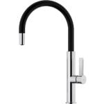 Torneira de Cozinha Teka FOT 995 Monocomando Caño Giratório Preto Cromo