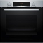 Horno eléctrico Bosch Serie 4 HQA514ES3 71 litros Inox vapor añadido, 3D Hotair y guías telescópicas