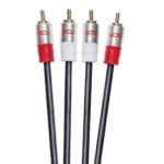 Cabo RCA DCU Advance Tecnologic 30201030 Macho-Macho 2m Ouro Preto/Vermelho/Branco