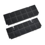 Filtro de olores AEG MCFB82ST Carbón negro para campanas extractoras 424 x 142 x 18 mm