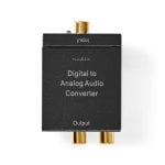 DAC Nedis ACON2510BK Digital-Analog-Konverter RCA TosLink 5 V 41x51x26 mm DAC Nedis ACON2510BK Digital-Analog-Konverter RCA TosLink 5 V 41x51x26 mm