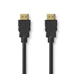 Câble HDMI Nedis CVGL35000BK20 2 m ARC connecteurs or noir