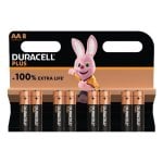 Batteria AA Duracell Plus DPBLR6B8 Alcalina 1,5V Pack 8 Pezzi Alto Rendimento