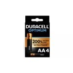Batterie Duracell AA 4 Pezzi Batteria Monouso Multicolore Batterie Duracell AA 4 Pezzi Batteria Monouso Multicolore