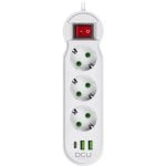 Regleta DCU Advance Tecnologic 37400103 3 Tomas USB-A USB-C Schutzschalter 2m