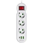 Steckdosenleiste DCU Advance Tecnologic 37400103 3 Steckplätze USB-A USB-C Schutz Schalter