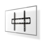 Soporte de TV Nedis TVWM1031BK Ultra Slim Acero Negro 23-55"/VESA 100x100-400x400/35kg