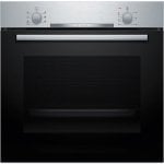 Horno Multifunción Bosch Serie 2 HBA510BR3 71L 60cm Limpieza Manual A 3D Hotair Negro Inox
