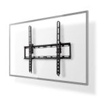 Support de Mur Nedis TVWM1131BK Inclinable 55" Noir Acier 0-20°
