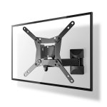 Support TV Nedis TVWM31BK 32" Inclinable en Acier Noir pour Écrans 10" à 32"