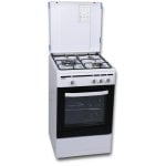 Cocina Rommer VCH-350 FG BUT 3 zonas gas butano horno 50L blanca