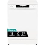 Máquina de lavar loiça Hisense HS643C90W, 16 lugares, classe C, secagem extra, controlo por toque, branca Máquina de lavar loiça Hisense HS643C90W, 16 lugares, classe C, secagem extra, controlo por toque, branca