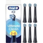 Testine di ricambio Oral-B iO Ultimate Clean, confezione da 6, nere, microvibrazioni, antiplacca Testine di ricambio Oral-B iO Ultimate Clean, confezione da 6, nere, microvibrazioni, antiplacca