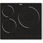 Placa vitrocerámica Rommer VTM-60 3 fuegos 5700W biselada display negro