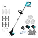 Cortabordi Cecotec FastCut 3000 Freemove 21V 650W Batteria Rimovibile Nero Blu Grigio