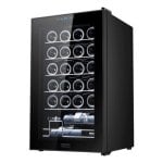 Nevera de vino Cecotec 00124 24 botellas compresor control táctil bajo ruido negro