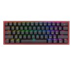 Teclado Redragon K616-RGB FIZZ PRO 60% Mecánico Bluetooth/RF2.4GHz/RGB 61 Teclas ABS Red