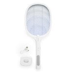 Raquette anti-insectes rechargeable InnovaGoods Elecfly 3000 V UV LED 2 en 1 Blanc Raquette anti-insectes rechargeable InnovaGoods Elecfly 3000 V UV LED 2 en 1 Blanc