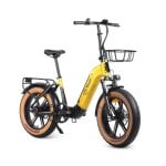 Bicicleta eléctrica YOUIN Luxor Pro BK1750 FAT Plegable 250W Autonomía 100km Carbono Gates