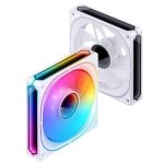 Ventilateur Jonsbo FR-505WR 12 cm 800-1800 RPM LED RGB Blanco Ventilateur Jonsbo FR-505WR 12 cm 800-1800 RPM LED RGB Blanco