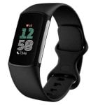 Pulseira de Atividade Fitbit Charge 6 AMOLED GPS NFC Bluetooth Resistente à Água Preta 7 dias
