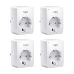 Enchufe inteligente TP-Link Tapo P110 Wi-Fi 16A 3680W Control por Voz 4 Pack Enchufe inteligente TP-Link Tapo P110 Wi-Fi 16A 3680W Control por Voz 4 Pack