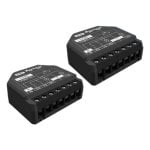 Interruptor inteligente Shelly 2PM Gen3 2P Wireless 2402 MHz WiFi Negro Pack 2 unidades Interruptor inteligente Shelly 2PM Gen3 2P Wireless 2402 MHz WiFi Negro Pack 2 unidades