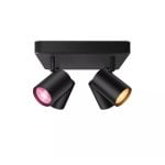 Foco WiZ IMAGEO 4 Lâmpadas LED GU10 Bluetooth Ajustável Preto 2200-6500K