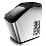 Máquina de Hielo Haeger Frozen Pro Inox 15kg Acero Inoxidable Black Portable