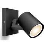 Punto de luz inteligente Philips Hue 929003812201 GU10 LED 4,2W Blanco Bluetooth Negro Punto de luz inteligente Philips Hue 929003812201 GU10 LED 4,2W Blanco Bluetooth Negro