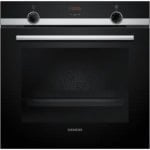 Horno elétrico Siemens iQ300 HB534AER3 71L Preto Inox com autoclean e convecção Horno elétrico Siemens iQ300 HB534AER3 71L Preto Inox com autoclean e convecção